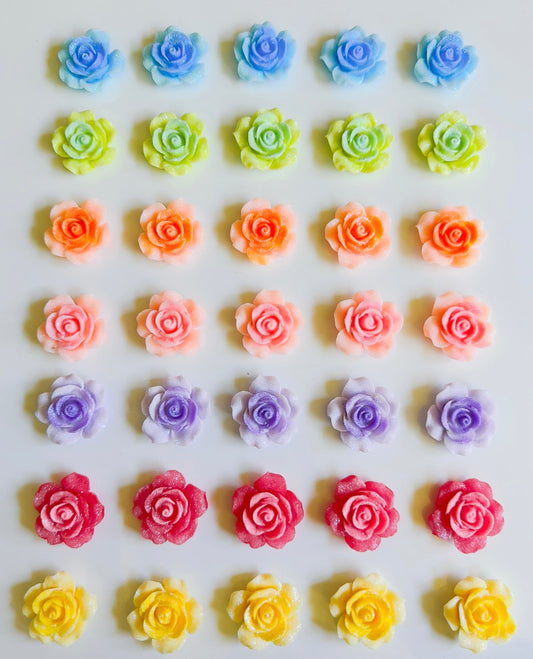 Pastel Glitter Roses